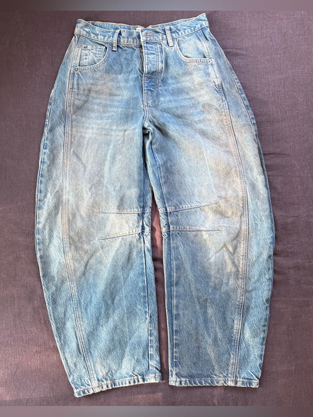 Free People Good Luck Barrel Jeans Lost In The Desert 24 Read Description